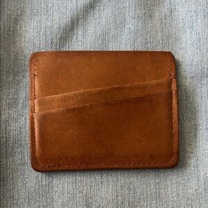 Able Tan Leather Card Holder